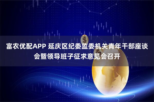 富农优配APP 延庆区纪委监委机关青年干部座谈会暨领导班子征求意见会召开